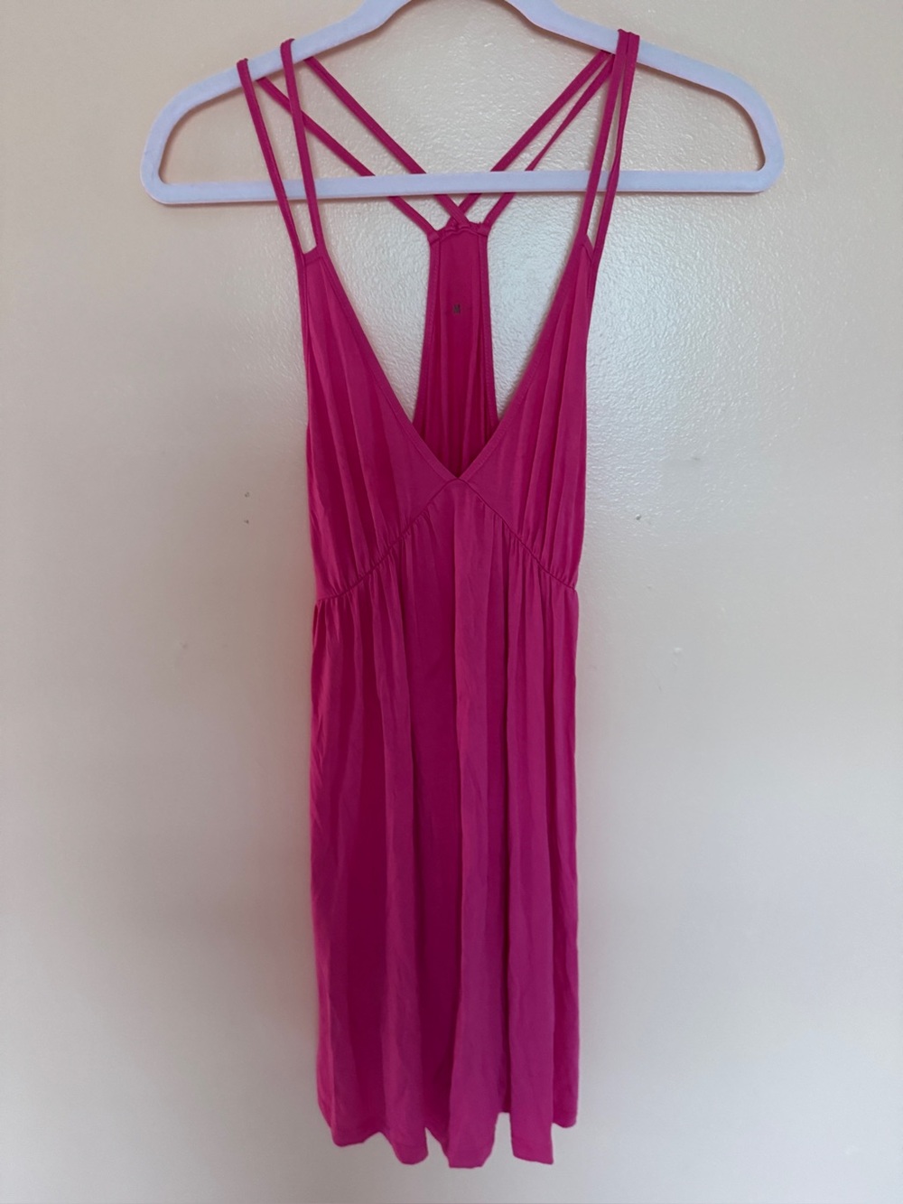 🎀Fuchsia Strappy V-Neck Sleep Chemise💕